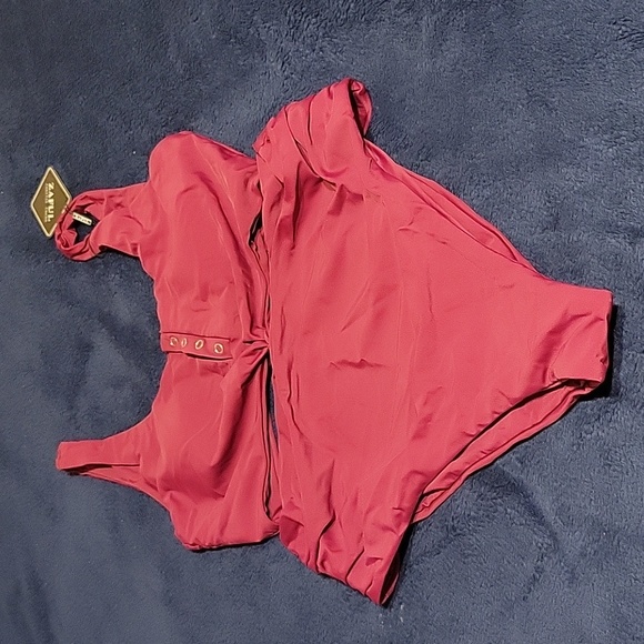 2 PC high waisted bathing suit size xl - Picture 1 of 4